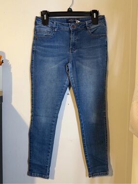 Stretch Skinny Jeans in Medium Blue
